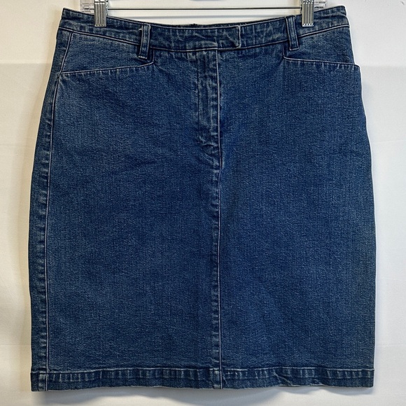 Vintage Lauren Jeans Co. Ralph Lauren Denim Pencil Skirt 12 Petite - Picture 1 of 4